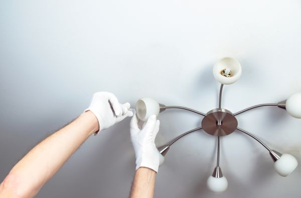Chandelier Bulb Installation in Bend
